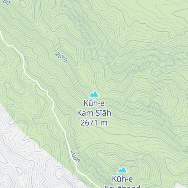 Map of Kūh-e Kam Sīāh