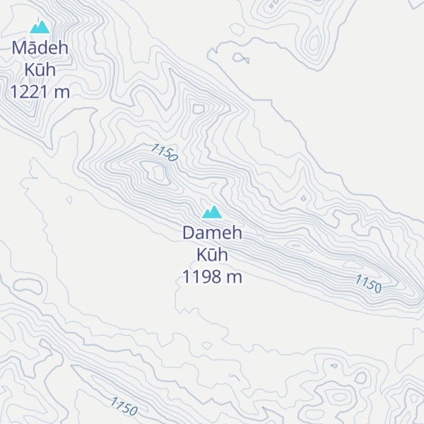 Map of Dameh Kūh