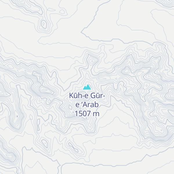 Map of Kūh-e Gūr-e ‘Arab