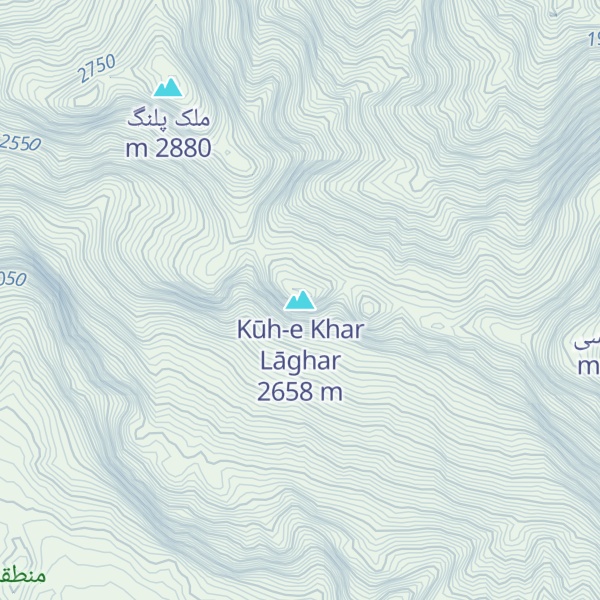 Map of Kūh-e Khar Lāghar