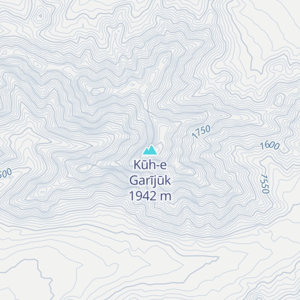 Map of Kūh-e Garījūk