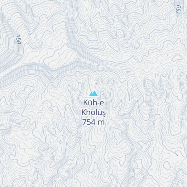 Map of Kūh-e Kholūş