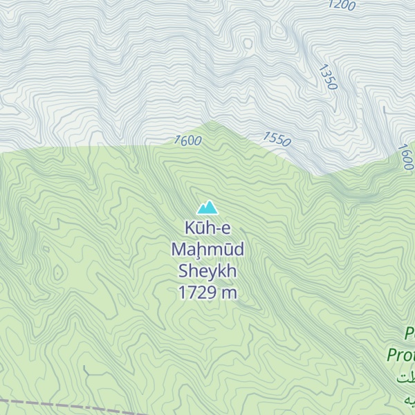 Map of Kūh-e Maḩmūd Sheykh