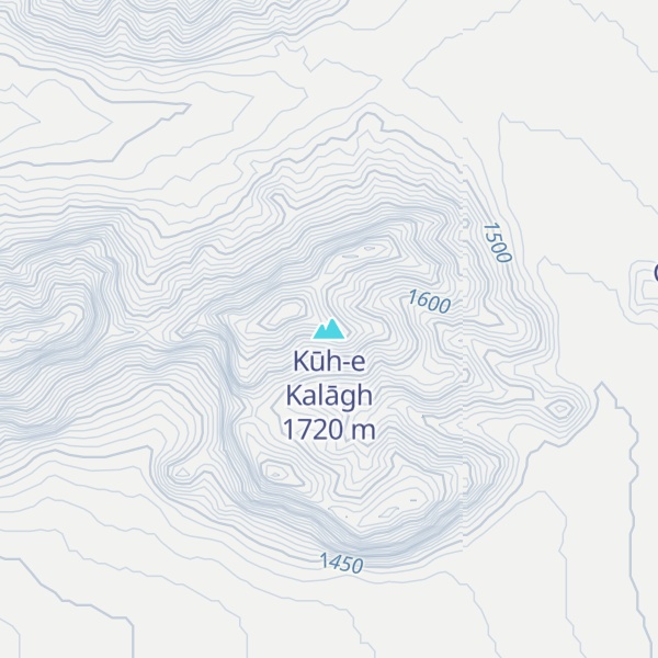 Map of Kūh-e Kalāgh