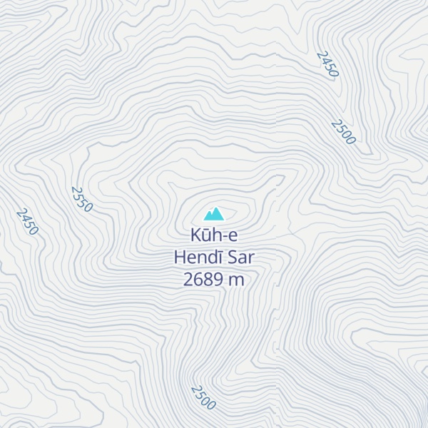 Map of Kūh-e Hendī Sar