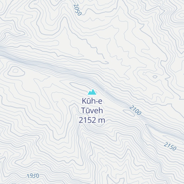 Map of Kūh-e Tūveh