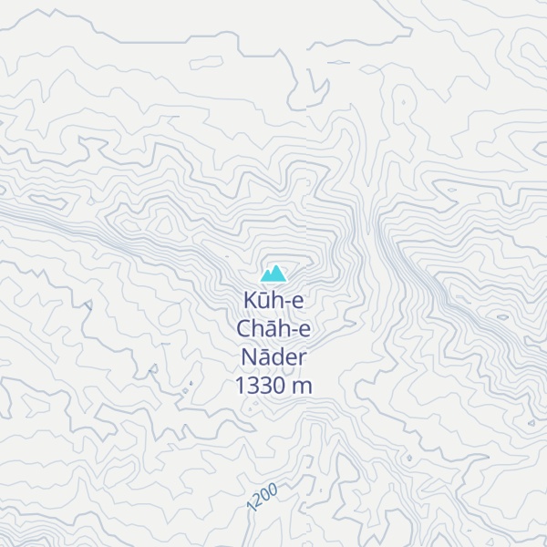 Map of Kūh-e Chāh-e Nāder