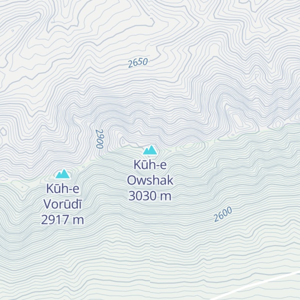 Map of Kūh-e Owshak