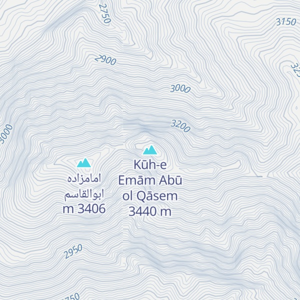 Map of Kūh-e Emām Abū ol Qāsem