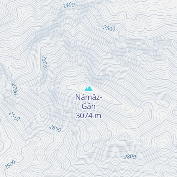 Map of Námâz-Gâh