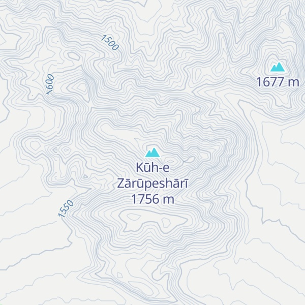 Map of Kūh-e Zārūpeshārī