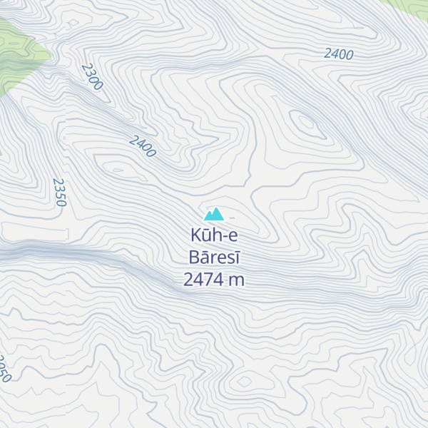 Map of Kūh-e Bāresī