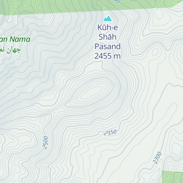 Map of Kūh-e Boneh Alang