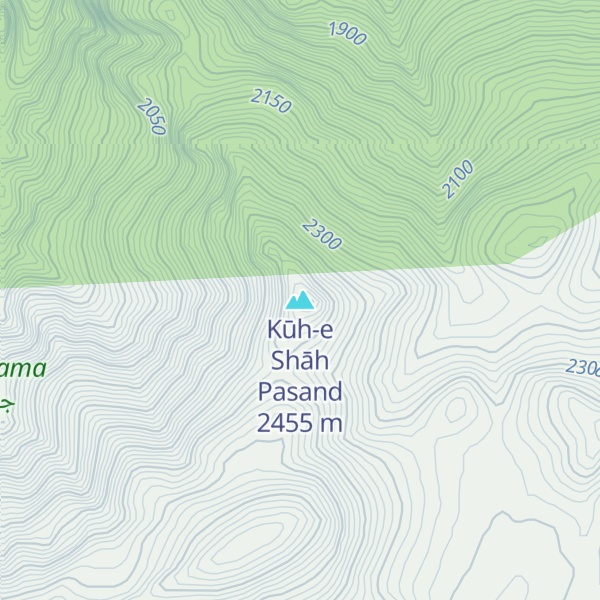 Map of Kūh-e Shāh Pasand