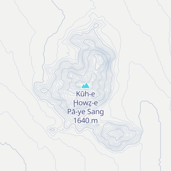 Map of Kūh-e Ḩowẕ-e Pā-ye Sang