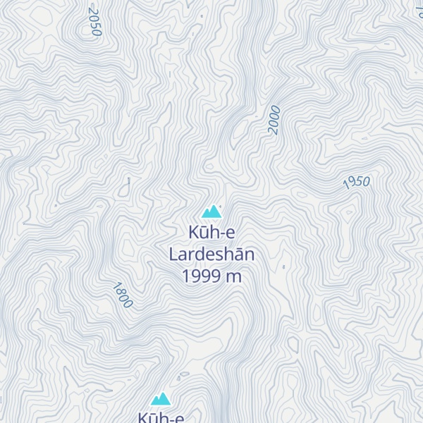 Map of Kūh-e Lardeshān