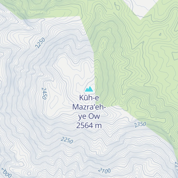 Map of Kūh-e Mazra‘eh-ye Ow