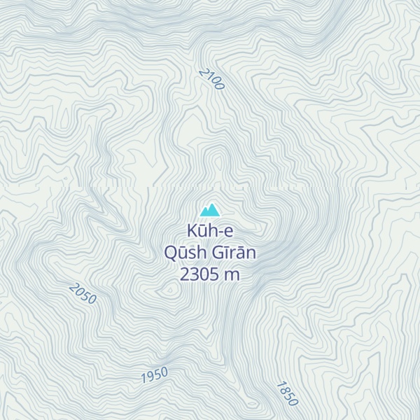 Map of Kūh-e Qūsh Gīrān