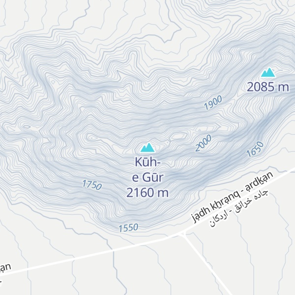 Map of Kūh-e Gūr