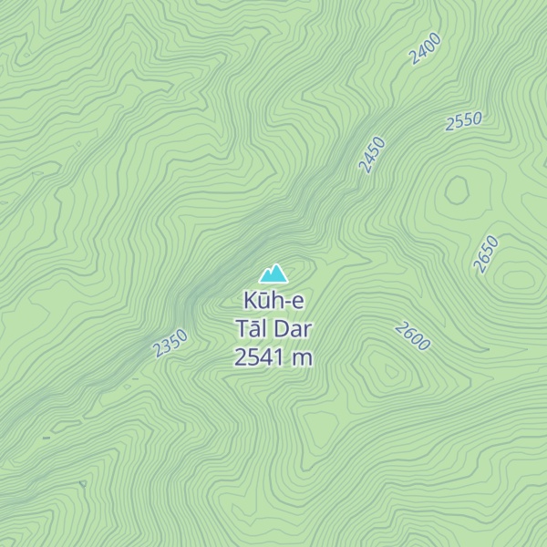 Map of Kūh-e Tāl Dar
