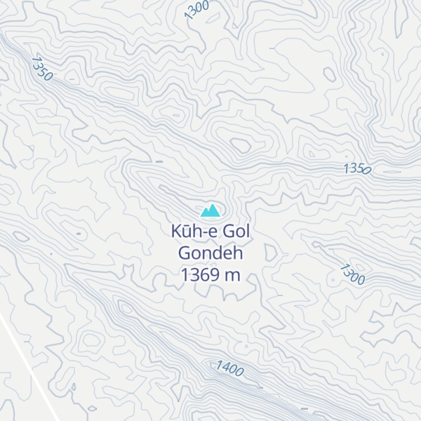 Map of Kūh-e Gol Gondeh