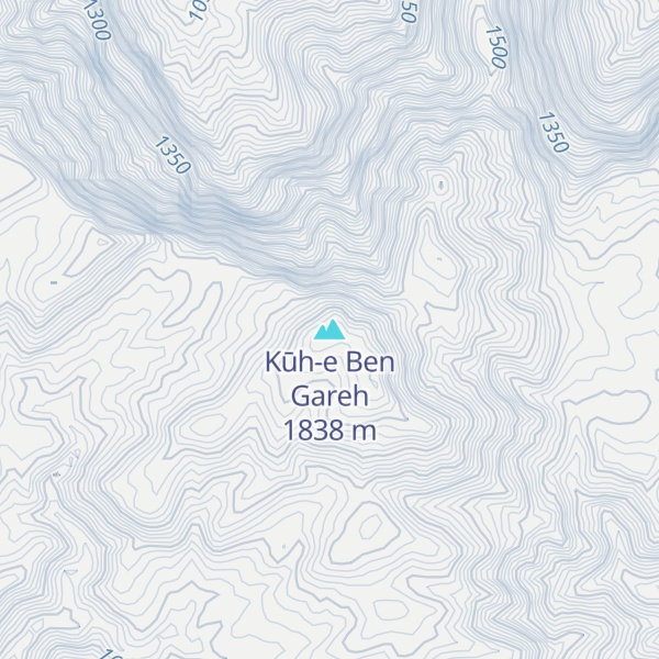 Map of Kūh-e Ben Gareh
