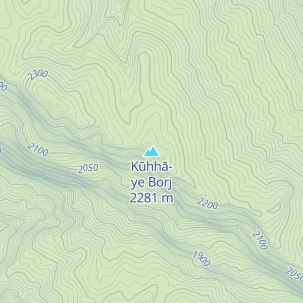 Map of Kūhhā-ye Borj