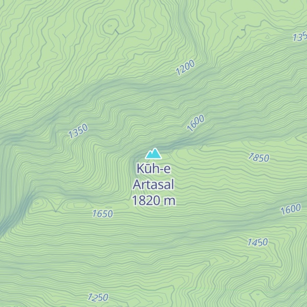 Map of Kūh-e Artasal