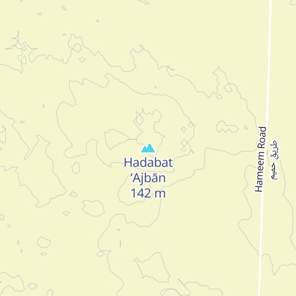 Map of Hadabat ‘Ajbān