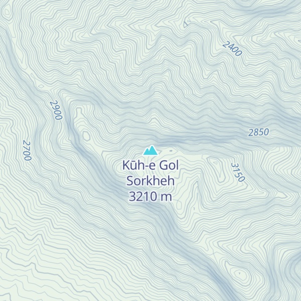 Map of Kūh-e Gol Sorkheh