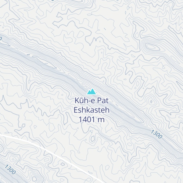 Map of Kūh-e Pat Eshkasteh