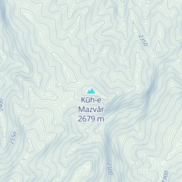 Map of Kūh-e Mazvār