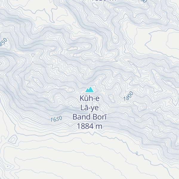 Map of Kūh-e Lā-ye Band Borī