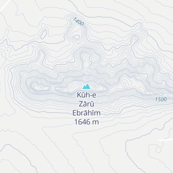 Map of Kūh-e Zārū Ebrāhīm