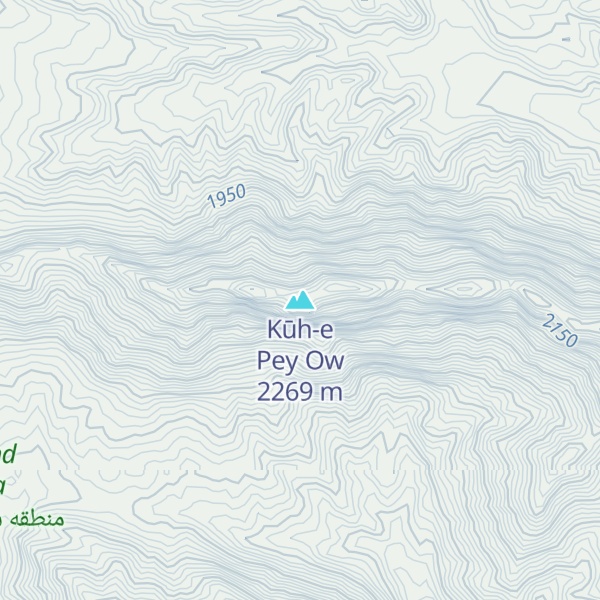 Map of Kūh-e Pey Ow