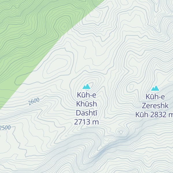 Map of Kūh-e Khūsh Dashtī