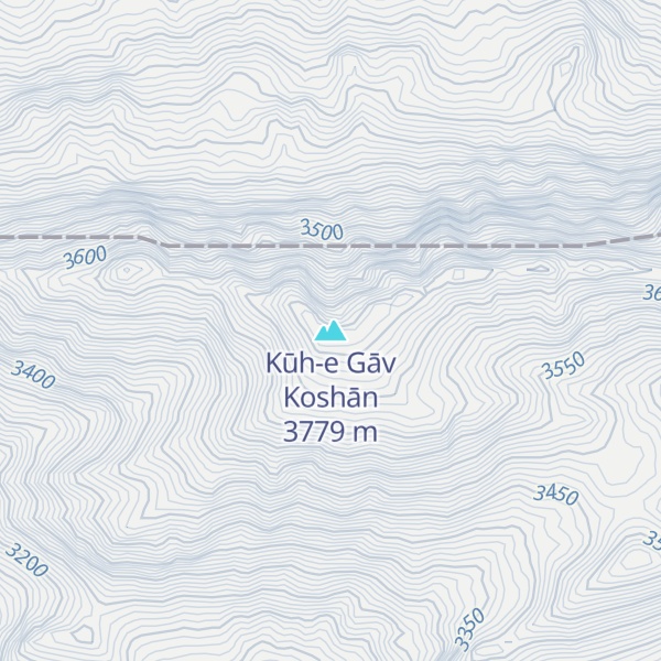 Map of Kūh-e Gāv Koshān