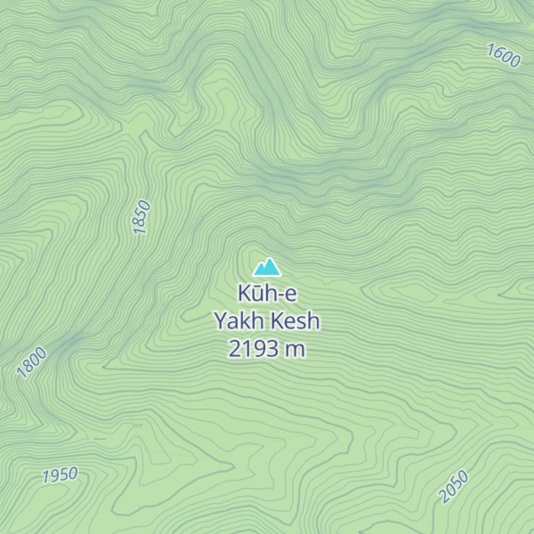 Map of Kūh-e Yakh Kesh