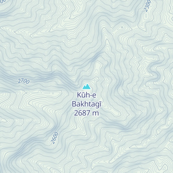 Map of Kūh-e Bakhtagī