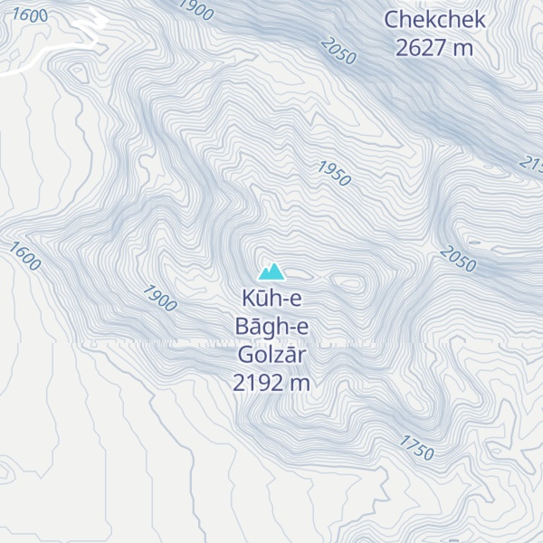 Map of Kūh-e Bāgh-e Golzār