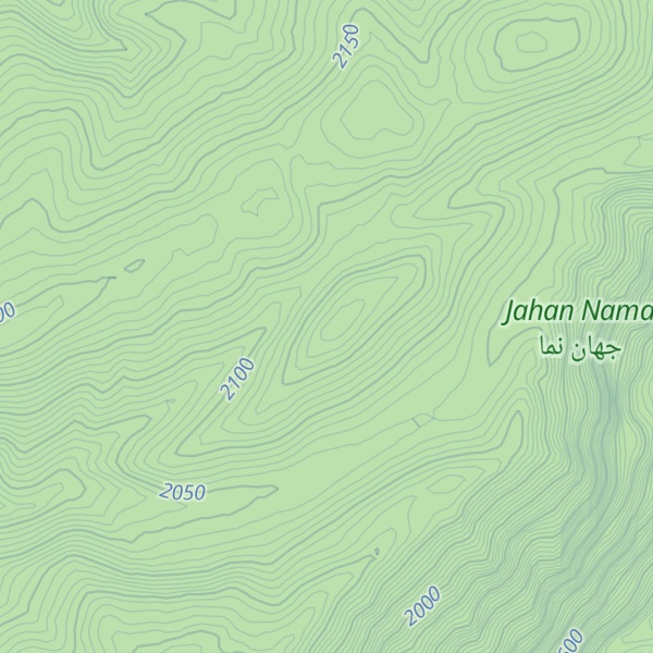 Map of Kūh-e ‘Alī Gāh