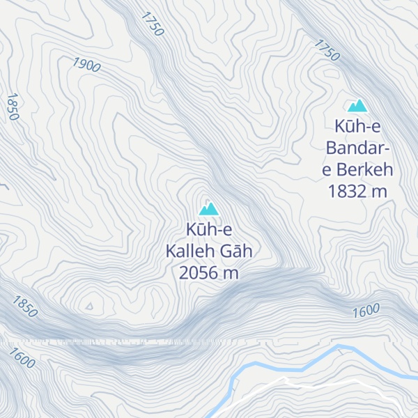 Map of Kūh-e Kalleh Gāh
