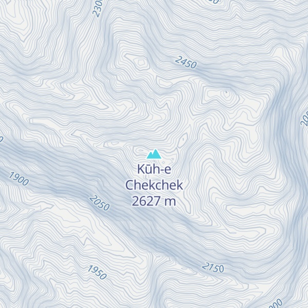 Map of Kūh-e Chekchek