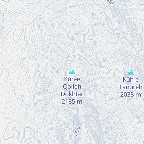 Map of Kūh-e Qolleh Dokhtar