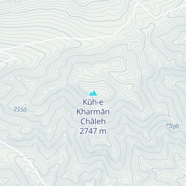 Map of Kūh-e Kharmān Chāleh