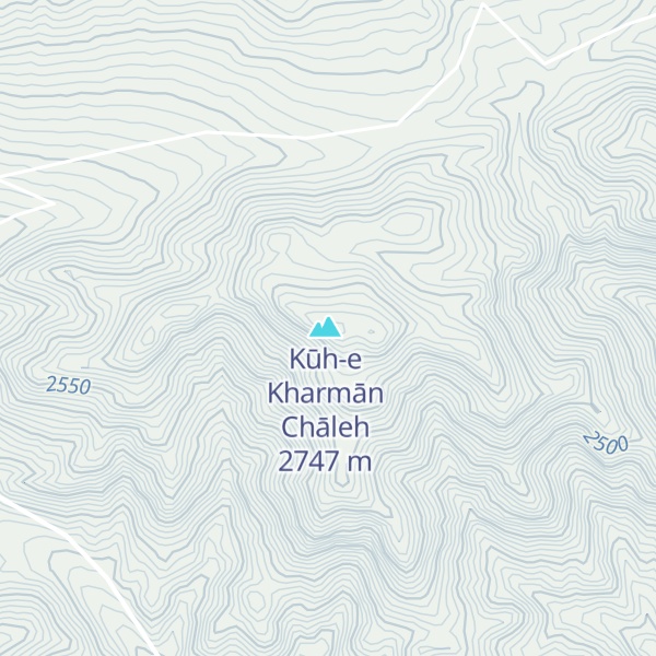 Map of Kūh-e Bazestāneh