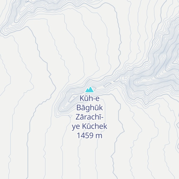 Map of Kūh-e Bāghūk Zārachī-ye Kūchek