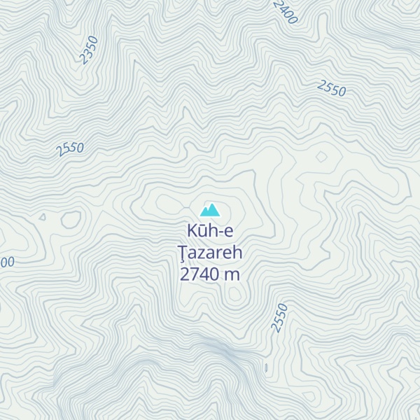 Map of Kūh-e Ţazareh