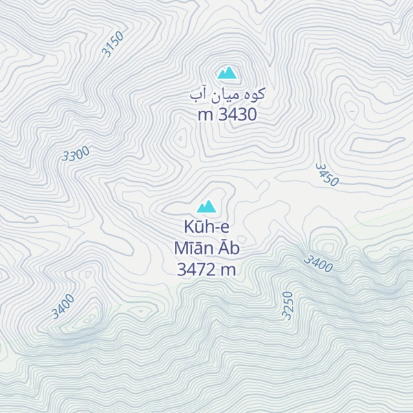 Map of Kūh-e Mīān Āb