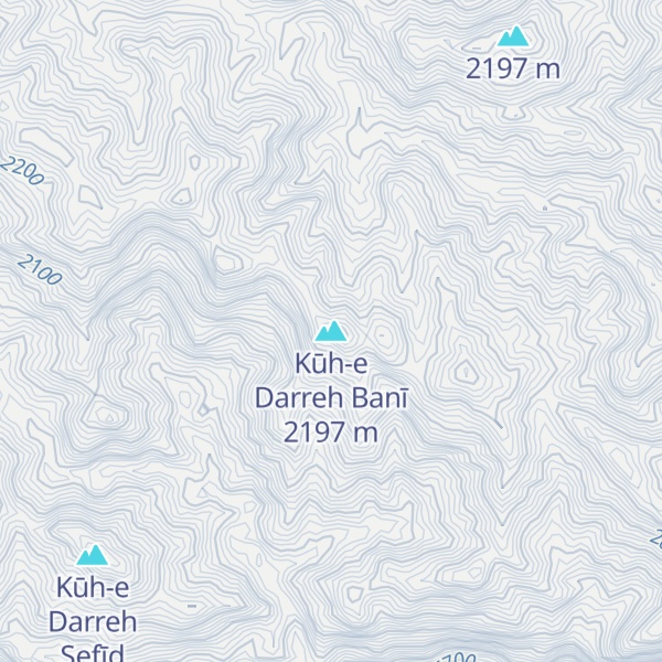 Map of Kūh-e Darreh Banī